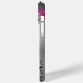 Coques Case-Mate iPhone BAIES, BAIES DAMASK MONOGRAM rose, blanc noir (Verso / Gauche)