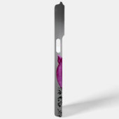 Coques Case-Mate iPhone BAIES, BAIES DAMASK MONOGRAM rose, blanc noir (Verso / Droite)