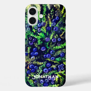 Coques iPhone 16 Plus Baies bleues sauvages