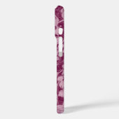 Coques Case-Mate iPhone Baies et fleurs de violet monogramme floral (Verso / Gauche)