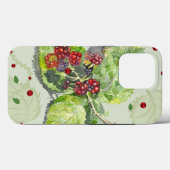 Coques Case-Mate iPhone Baies rouges de mûre (Verso (horizontal))