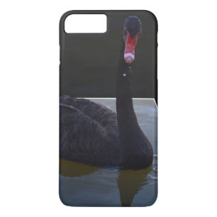 Coques Pour iPhone Baignade De Cygne Noir Dans L'Étang Dimensionnel,