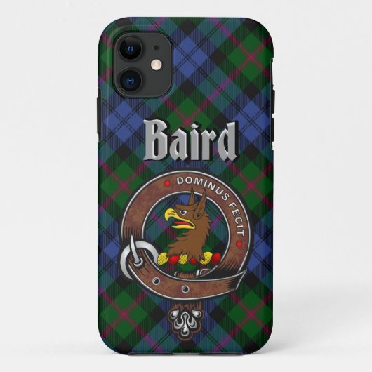 Coques Case-Mate iPhone Baird Clan Badge & Tartan Phone Case (Dos)