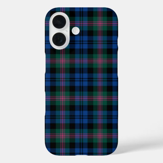 Coques Case-Mate iPhone Baird Clan bleu et vert Tartan (Verso)