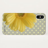 Coques Case-Mate iPhone Baise adorable, Fleur, Pois - Personnalisé (Dos (Horizontal))