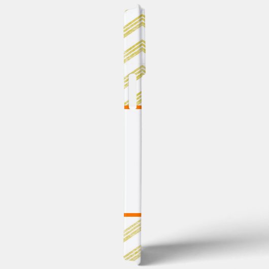 Coques Case-Mate iPhone Baise Jaune avec Motif Chevron (Verso / Droite)