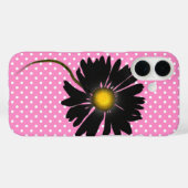 Coques Case-Mate iPhone Baise noire sur Pois (Verso (horizontal))