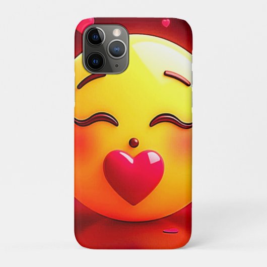 Coques Case-Mate iPhone Baiser Emoji Coeurs soufflants (Dos)