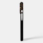 Coques Case-Mate iPhone Baiser la preuve avec l'or Confetti et les lèvres  (Verso / Gauche)