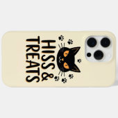 Coques Case-Mate iPhone Baiser & Traitements Chat noir (Verso (horizontal))