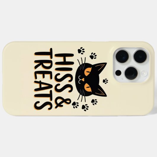 Coques Case-Mate iPhone Baiser & Traitements Chat noir (Verso (horizontal))