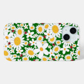 Coques Case-Mate iPhone Baisers blancs et charanteries rouges (Verso (horizontal))