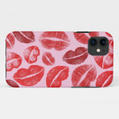 Coques Case-Mate iPhone Baisers de rouge à lèvres (Dos (Horizontal))