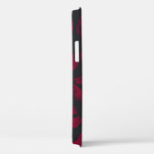 Coques Case-Mate iPhone Baisers en bâton à lèvres : empreintes rouges fonc (Verso / Droite)