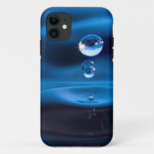 Coque iPhone 11 Baisses de l'eau bleue