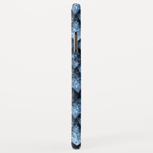 Coques Case-Mate iPhone Balance de dragon / gemmes bleues (Dos/Droite)