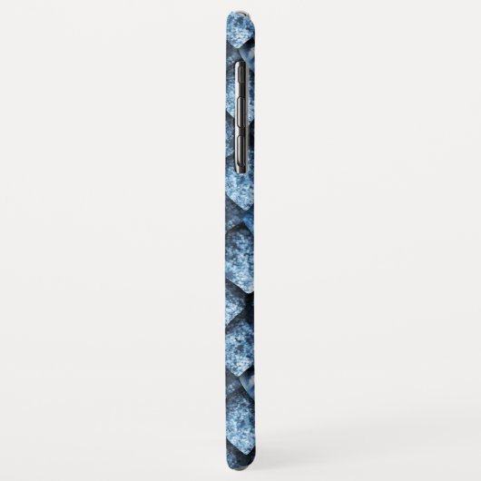 Coques Case-Mate iPhone Balance de dragon / gemmes bleues (Dos/Gauche)