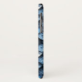 Coques Case-Mate iPhone Balance de dragon / gemmes bleues (Dos/Gauche)