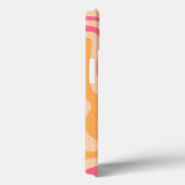 Coques Case-Mate iPhone Balayage Liquide Rétro Orange Rose Et Crème (Verso / Droite)