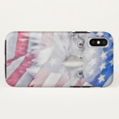 Coques Case-Mate iPhone Bald Eagle Head & American Flag I (Dos (Horizontal))