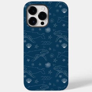 Coque Pour Pour iPhone 14 Pro Max Baleine à bosse Coquille de la mer