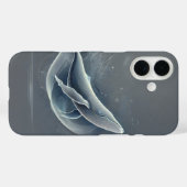 Coques Case-Mate iPhone Baleine numérique dynamique en mouvement (Verso (horizontal))