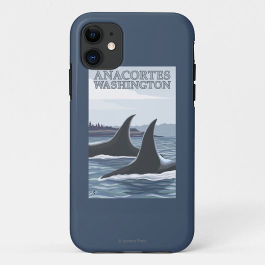 Coques Case-Mate iPhone Baleines #1 - Anacortes, Washington d'orque (Dos)