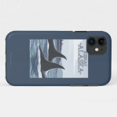 Coques Case-Mate iPhone Baleines #1 - Kenai, Alaska d'orque (Dos (Horizontal))