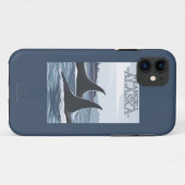 Coques Case-Mate iPhone Baleines #1 - Wrangell, Alaska d'orque (Dos (Horizontal))