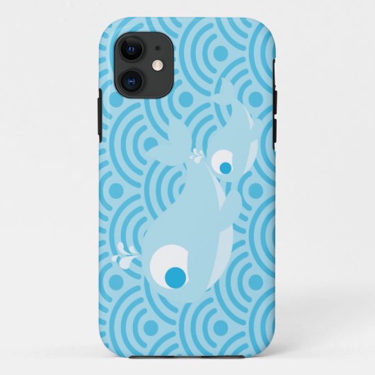 Coques Case-Mate iPhone Baleines et vagues (Dos)