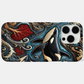 Coques Case-Mate iPhone Baleines majestueuses : Vagues en mouvement (Verso (horizontal))
