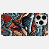 Coques Case-Mate iPhone Baleines sous les vagues vibrantes (Verso (horizontal))