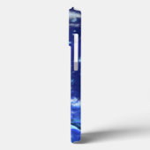 Coques Case-Mate iPhone Baleines tueuses en bleu Pleine lune (Verso / Gauche)