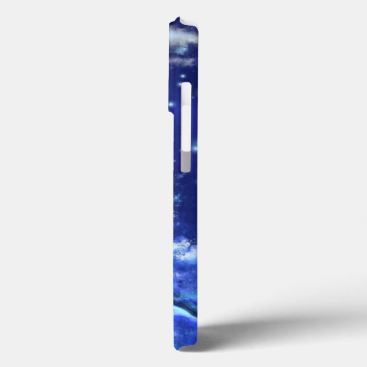 Coques Case-Mate iPhone Baleines tueuses en bleu Pleine lune (Verso / Gauche)