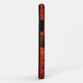 Coques Case-Mate iPhone Balise Brown orange en cuir rouge (Dos/Droite)