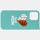 Coques Case-Mate iPhone Ball Maman Coeur Funny Volleyball Basketball Maman (Verso (horizontal))
