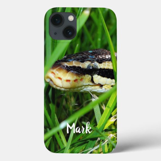 Coques Case-Mate iPhone Ball Python serpent dans l'herbe (Verso)