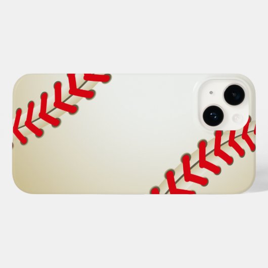 Coques Case-Mate iPhone Balle de baseball (Verso (horizontal))