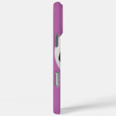 Coques Case-Mate iPhone Balle de football, violet, Nom personnalisé (Verso / Droite)