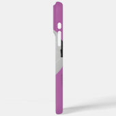 Coques Case-Mate iPhone Balle de football, violet, Nom personnalisé (Verso / Gauche)