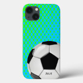 Coques Case-Mate iPhone Balle de soccer personnalisée (Verso)