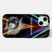 Coques Case-Mate iPhone Balle de sport de billard et queue Personnaliser a (Verso (horizontal))