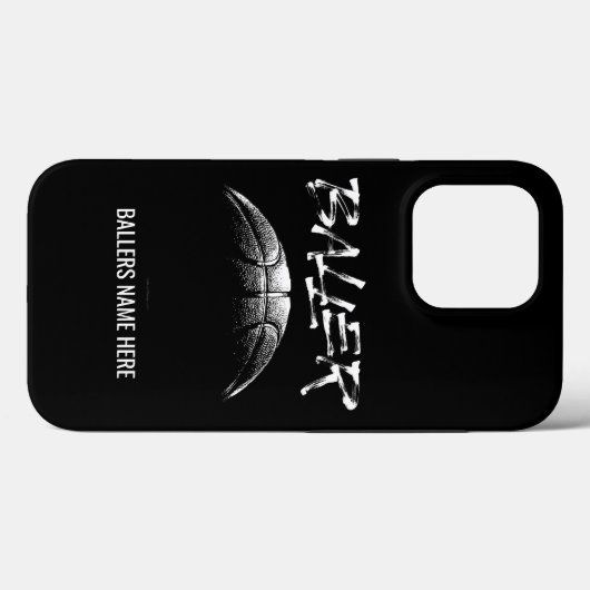Coques Case-Mate iPhone Baller (basketball) Case-Mate iPhone case (Verso (horizontal))