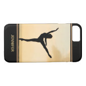 Coques Case-Mate iPhone Ballerina Arabesque Sunset Silhouette Personnalisé (Dos (Horizontal))