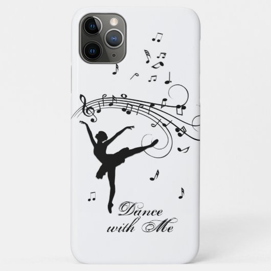 Coques Case-Mate iPhone Ballerina Dancing with Music Notes (Dos)
