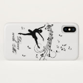 Coques Case-Mate iPhone Ballerina Dancing with Music Notes (Dos (Horizontal))