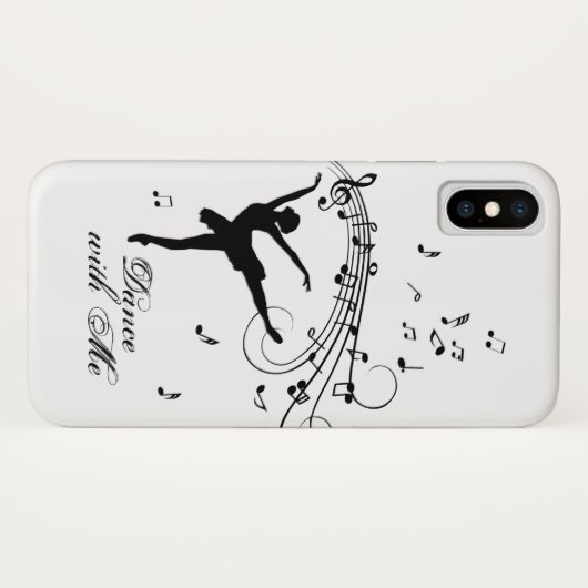 Coques Case-Mate iPhone Ballerina Dancing with Music Notes (Dos (Horizontal))