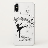Coques Case-Mate iPhone Ballerina Dancing with Music Notes (Dos)