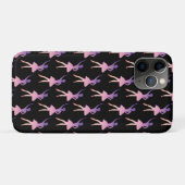 Coques Case-Mate iPhone Ballerina dans le violet rose moderne géométrique (Dos (Horizontal))