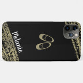 Coques Case-Mate iPhone Ballerina Danseuse sophistiquée Ballerina Gold Edg (Dos (Horizontal))